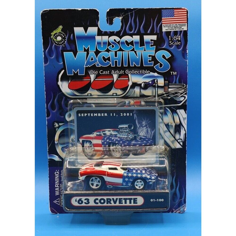 Muscle Machines Stars & Stripes ’63 Corvette 01-100